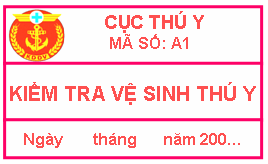 Quyết định 48/2005/QĐ-BNN của Bộ Nông nghiệp và Phát triển nông thôn về việc quy định mẫu dấu kiểm soát giết mổ, tem kiểm tra vệ sinh thú y