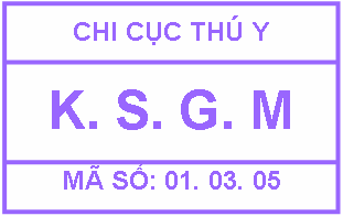 Quyết định 48/2005/QĐ-BNN của Bộ Nông nghiệp và Phát triển nông thôn về việc quy định mẫu dấu kiểm soát giết mổ, tem kiểm tra vệ sinh thú y
