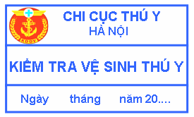 Quyết định 48/2005/QĐ-BNN của Bộ Nông nghiệp và Phát triển nông thôn về việc quy định mẫu dấu kiểm soát giết mổ, tem kiểm tra vệ sinh thú y