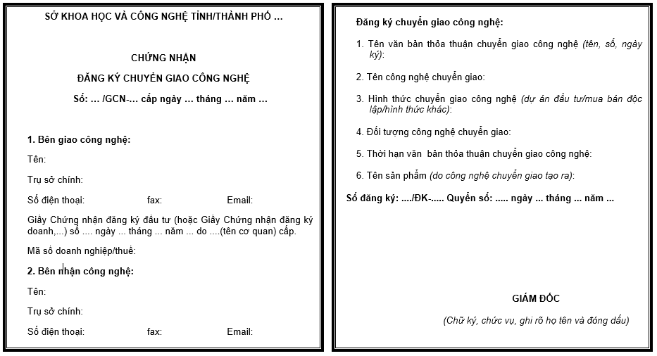 Quyết định 770/QĐ-UBND của Ủy ban nhân dân tỉnh Thừa Thiên Huế về việc công bố Danh mục thủ tục hành chính được chuẩn hóa thuộc phạm vi chức năng quản lý Nhà nước của Sở Khoa học và Công nghệ