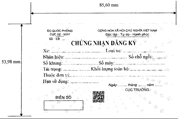 Thông tư 169/2021/TT-BQP của Bộ Quốc phòng quy định về đăng ký, quản lý, sử dụng xe cơ giới, xe máy chuyên dùng trong Bộ Quốc phòng