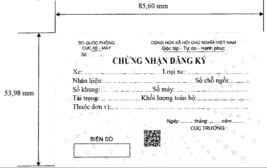 Thông tư 169/2021/TT-BQP của Bộ Quốc phòng quy định về đăng ký, quản lý, sử dụng xe cơ giới, xe máy chuyên dùng trong Bộ Quốc phòng