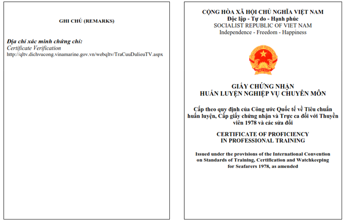Thông tư 20/2023/TT-BGTVT của Bộ Giao thông Vận tải quy định về tiêu chuẩn chuyên môn, chứng chỉ chuyên môn, đào tạo, huấn luyện thuyền viên và định biên an toàn tối thiểu của tàu biển Việt Nam
