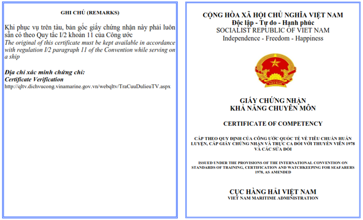 Thông tư 20/2023/TT-BGTVT của Bộ Giao thông Vận tải quy định về tiêu chuẩn chuyên môn, chứng chỉ chuyên môn, đào tạo, huấn luyện thuyền viên và định biên an toàn tối thiểu của tàu biển Việt Nam