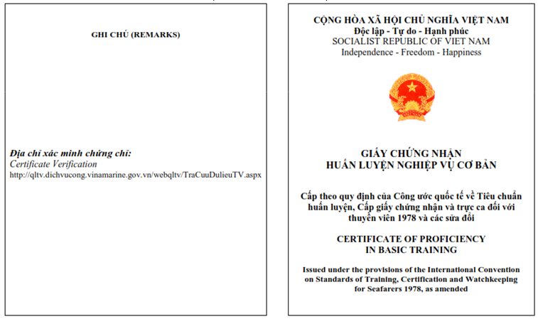 Thông tư 20/2023/TT-BGTVT của Bộ Giao thông Vận tải quy định về tiêu chuẩn chuyên môn, chứng chỉ chuyên môn, đào tạo, huấn luyện thuyền viên và định biên an toàn tối thiểu của tàu biển Việt Nam