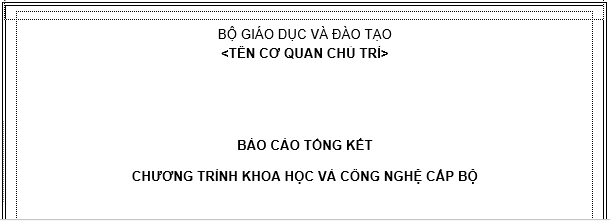 Thông tư 16/2012/TT-BGDĐT của Bộ Giáo dục và Đào tạo ban hành Quy định về quản lý chương trình khoa học và công nghệ cấp Bộ của Bộ Giáo dục và Đào tạo