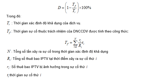 Thông tư 08/2014/TT-BTTTT của Bộ Thông tin và Truyền thông về việc ban hành Quy chuẩn kỹ thuật quốc gia về chất lượng dịch vụ IPTV trên mạng viễn thông công cộng cố định