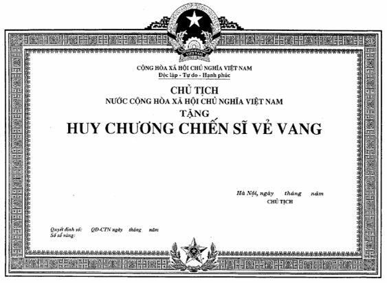 Nghị định 85/2014/NĐ-CP của Chính phủ về việc quy định mẫu huân chương, huy chương, huy hiệu, kỷ niệm chương; mẫu bằng, khung, hộp, cờ của các hình thức khen thưởng và danh hiệu thi đua; quản lý, cấp phát, cấp đổi, cấp lại, thu hồi hiện vật khen thưởng