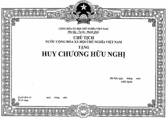 Nghị định 85/2014/NĐ-CP của Chính phủ về việc quy định mẫu huân chương, huy chương, huy hiệu, kỷ niệm chương; mẫu bằng, khung, hộp, cờ của các hình thức khen thưởng và danh hiệu thi đua; quản lý, cấp phát, cấp đổi, cấp lại, thu hồi hiện vật khen thưởng