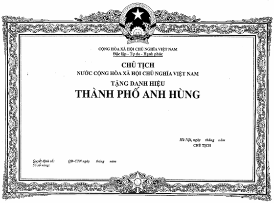 Nghị định 85/2014/NĐ-CP của Chính phủ về việc quy định mẫu huân chương, huy chương, huy hiệu, kỷ niệm chương; mẫu bằng, khung, hộp, cờ của các hình thức khen thưởng và danh hiệu thi đua; quản lý, cấp phát, cấp đổi, cấp lại, thu hồi hiện vật khen thưởng