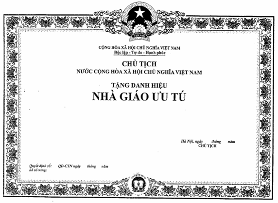 Nghị định 85/2014/NĐ-CP của Chính phủ về việc quy định mẫu huân chương, huy chương, huy hiệu, kỷ niệm chương; mẫu bằng, khung, hộp, cờ của các hình thức khen thưởng và danh hiệu thi đua; quản lý, cấp phát, cấp đổi, cấp lại, thu hồi hiện vật khen thưởng