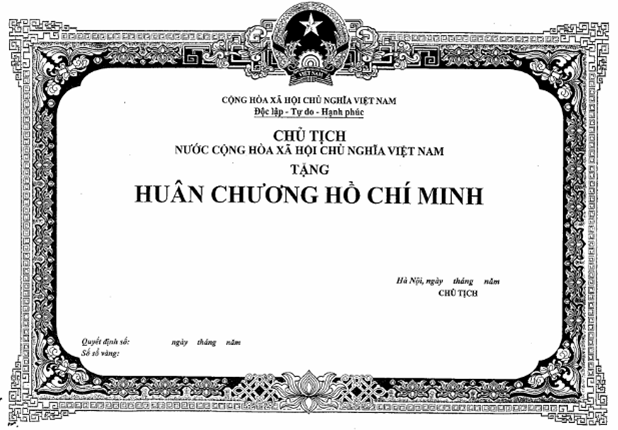 Nghị định 85/2014/NĐ-CP của Chính phủ về việc quy định mẫu huân chương, huy chương, huy hiệu, kỷ niệm chương; mẫu bằng, khung, hộp, cờ của các hình thức khen thưởng và danh hiệu thi đua; quản lý, cấp phát, cấp đổi, cấp lại, thu hồi hiện vật khen thưởng