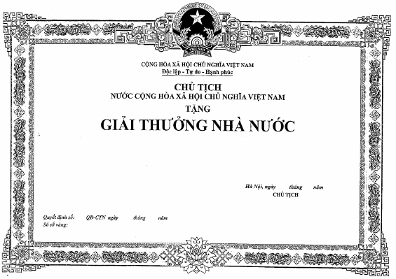 Nghị định 85/2014/NĐ-CP của Chính phủ về việc quy định mẫu huân chương, huy chương, huy hiệu, kỷ niệm chương; mẫu bằng, khung, hộp, cờ của các hình thức khen thưởng và danh hiệu thi đua; quản lý, cấp phát, cấp đổi, cấp lại, thu hồi hiện vật khen thưởng