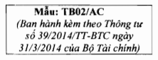 Thông tư 39/2014/TT-BTC của Bộ Tài chính về việc hướng dẫn thi hành Nghị định 51/2010/NĐ-CP ngày 14/05/2010 và Nghị định 04/2014/NĐ-CP ngày 17/01/2014 của Chính phủ quy định về hóa đơn bán hàng hóa, cung ứng dịch vụ