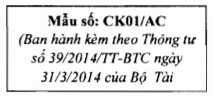 Thông tư 39/2014/TT-BTC của Bộ Tài chính về việc hướng dẫn thi hành Nghị định 51/2010/NĐ-CP ngày 14/05/2010 và Nghị định 04/2014/NĐ-CP ngày 17/01/2014 của Chính phủ quy định về hóa đơn bán hàng hóa, cung ứng dịch vụ