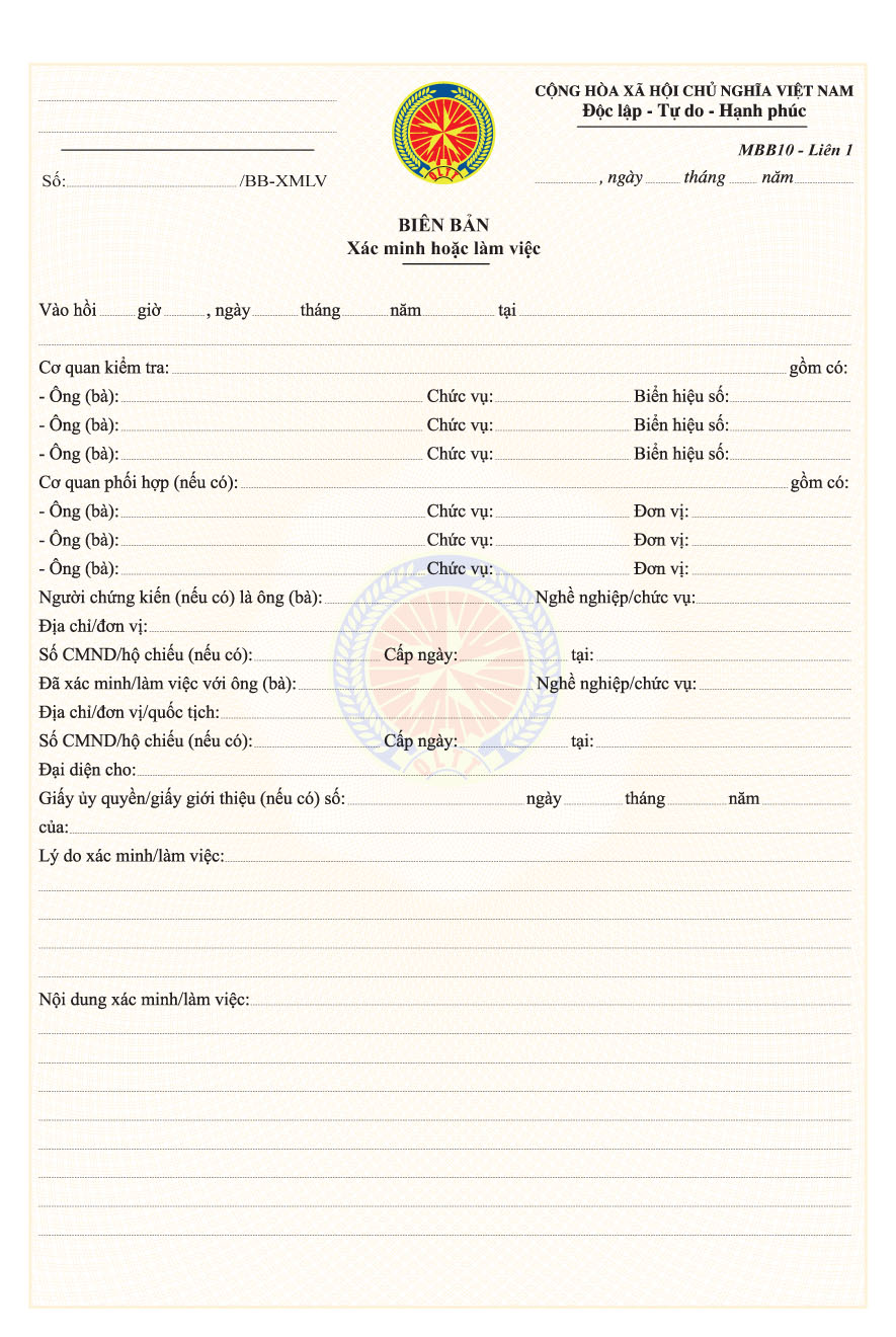 Thông tư 26/2013/TT-BCT của Bộ Công Thương quy định về mẫu biên bản, quyết định sử dụng trong hoạt động kiểm tra và xử phạt vi phạm hành chính của Quản lý thị trường