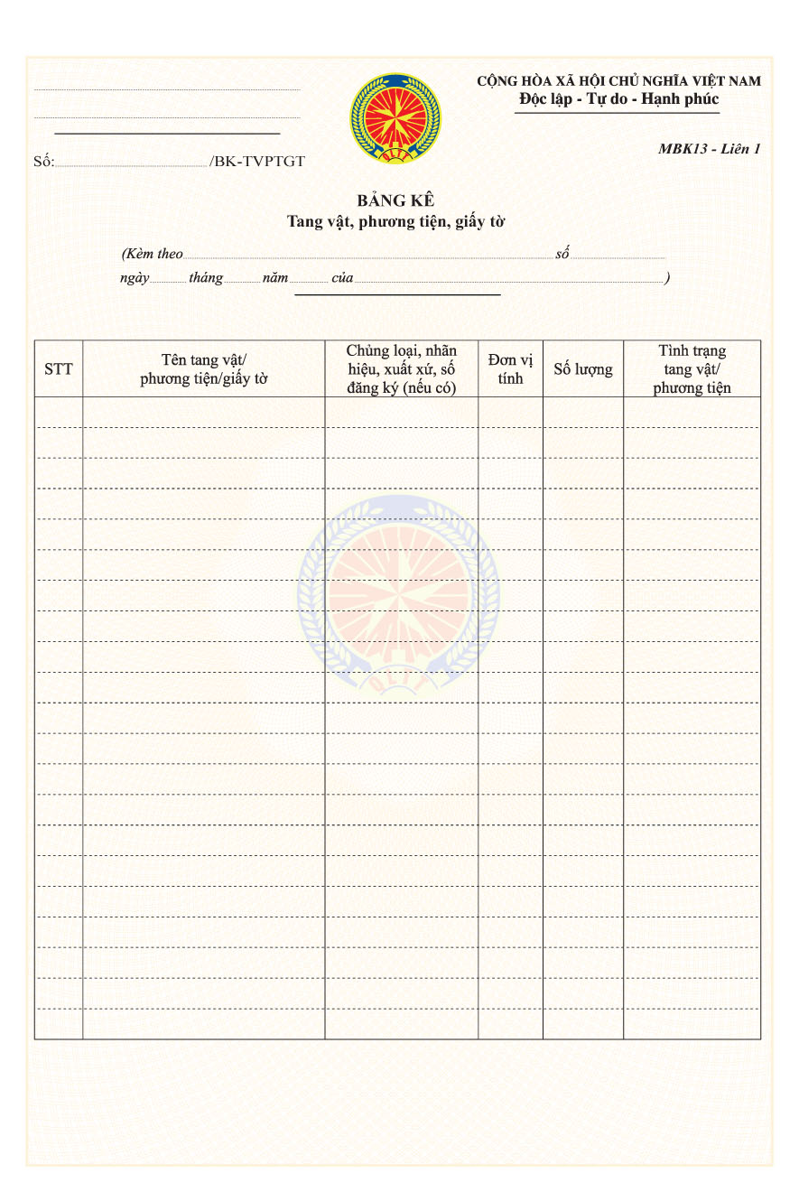 Thông tư 26/2013/TT-BCT của Bộ Công Thương quy định về mẫu biên bản, quyết định sử dụng trong hoạt động kiểm tra và xử phạt vi phạm hành chính của Quản lý thị trường