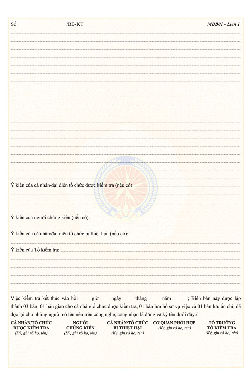 Thông tư 26/2013/TT-BCT của Bộ Công Thương quy định về mẫu biên bản, quyết định sử dụng trong hoạt động kiểm tra và xử phạt vi phạm hành chính của Quản lý thị trường