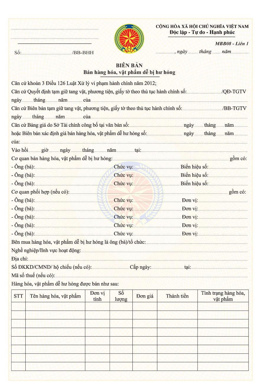Thông tư 26/2013/TT-BCT của Bộ Công Thương quy định về mẫu biên bản, quyết định sử dụng trong hoạt động kiểm tra và xử phạt vi phạm hành chính của Quản lý thị trường