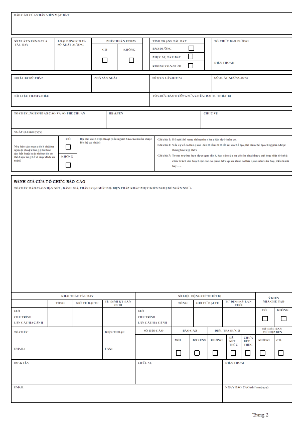 Thông tư 03/2016/TT-BGTVT của Bộ Giao thông Vận tải về việc sửa đổi, bổ sung một số điều của Thông tư 01/2011/TT-BGTVT ngày 27/01/2011 của Bộ trưởng Bộ Giao thông Vận tải ban hành Bộ Quy chế An toàn hàng không dân dụng lĩnh vực tàu bay và khai thác tàu bay