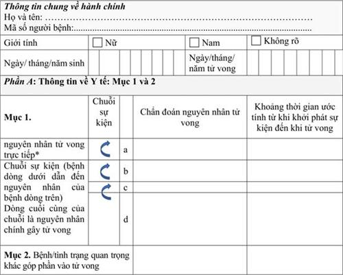Thông tư 24/2020/TT-BYT của Bộ Y tế quy định về Phiếu chẩn đoán nguyên nhân tử vong, cấp Giấy báo tử và thống kê tử vong tại các cơ sở khám bệnh, chữa bệnh