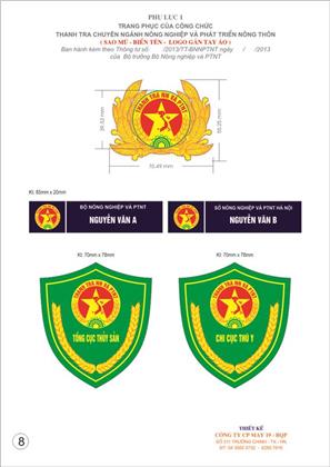 Thông tư 34/2013/TT-BNNPTNT của Bộ Nông nghiệp và Phát triển nông thôn hướng dẫn về bộ phận tham mưu; tiêu chuẩn, trang phục, thẻ của người được giao thực hiện nhiệm vụ thanh tra chuyên ngành nông nghiệp và phát triển nông thôn