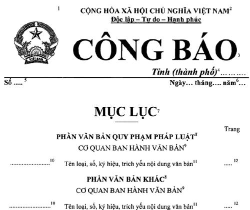 Thông tư 03/2011/TT-VPCP của Văn phòng Chính phủ quy định chi tiết thi hành một số điều của Nghị định số 100/2010/NĐ-CP ngày 28/09/2010 của Chính phủ về Công báo