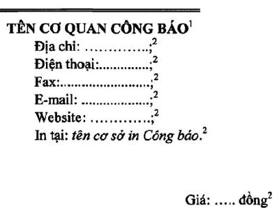 Thông tư 03/2011/TT-VPCP của Văn phòng Chính phủ quy định chi tiết thi hành một số điều của Nghị định số 100/2010/NĐ-CP ngày 28/09/2010 của Chính phủ về Công báo