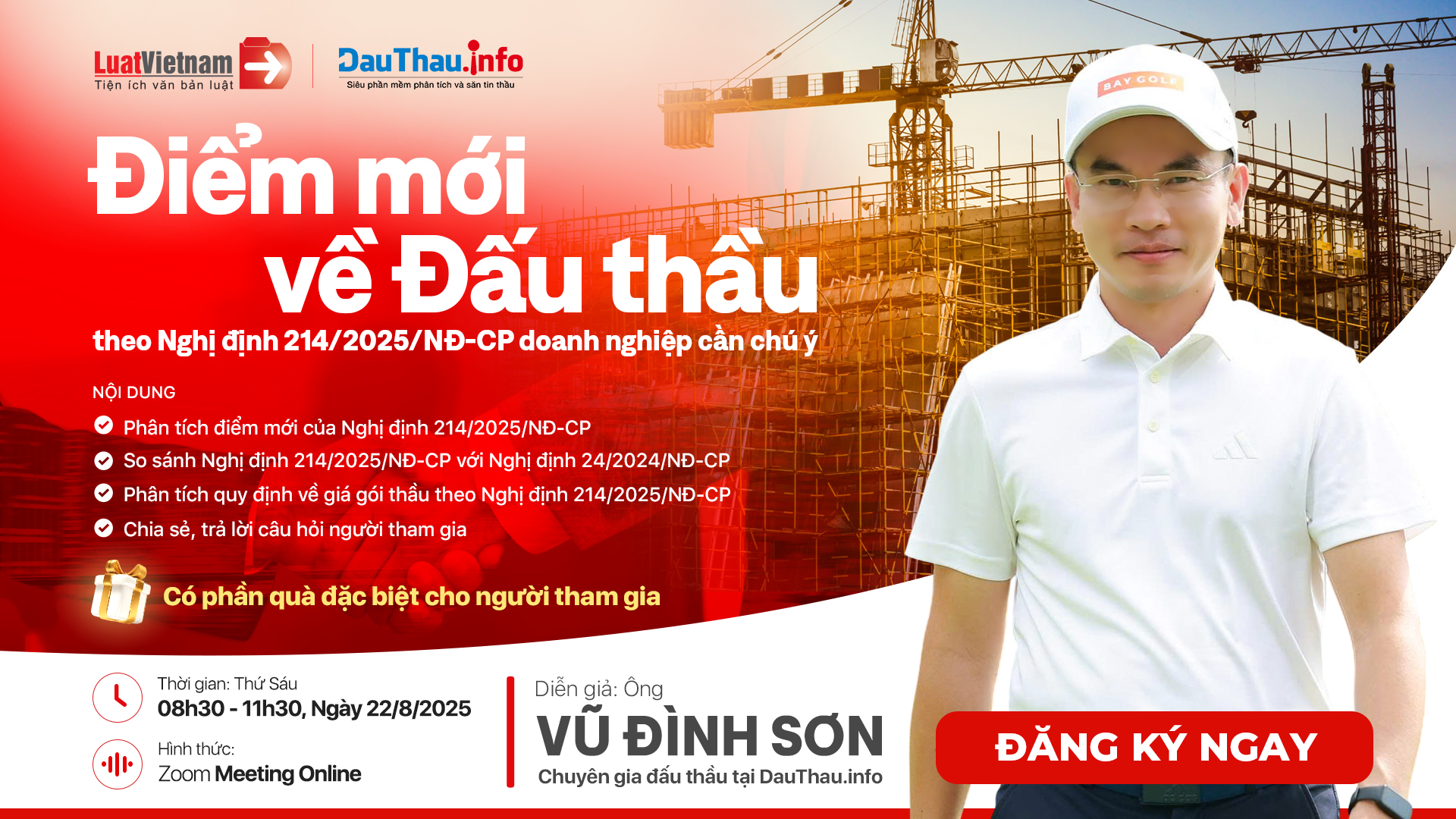 Webinar Điểm mới về Đấu thầu theo Nghị định 214/2025/NĐ-CP