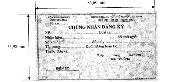 Thông tư 172/2018/TT-BQP của Bộ Quốc phòng về việc sửa đổi, bổ sung một số điều của Thông tư 102/2016/TT-BQP ngày 29/06/2016 của Bộ trưởng Bộ Quốc phòng quy định về đăng ký, quản lý, sử dụng xe cơ giới trong Bộ Quốc phòng