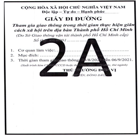Công văn 2796/UBND-VX của Ủy ban nhân dân Thành phố Hồ Chí Minh về việc tăng cường kiểm soát các nhóm đối tượng được phép lưu thông trong thời gian thực hiện giãn cách xã hội