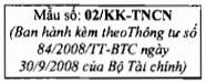 Thông tư 84/2008/TT-BTC của Bộ Tài chính về việc hướng dẫn thi hành một số điều của Luật Thuế thu nhập cá nhân và hướng dẫn Nghị định số 100/2008/NĐ-CP ngày 08/9/2008 của Chính phủ quy định chi tiết một số điều của Luật Thuế thu nhập cá nhân