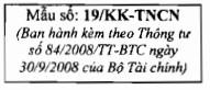Thông tư 84/2008/TT-BTC của Bộ Tài chính về việc hướng dẫn thi hành một số điều của Luật Thuế thu nhập cá nhân và hướng dẫn Nghị định số 100/2008/NĐ-CP ngày 08/9/2008 của Chính phủ quy định chi tiết một số điều của Luật Thuế thu nhập cá nhân