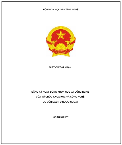 Thông tư 01/2011/TT-BKHCN của Bộ Khoa học và Công nghệ hướng dẫn thành lập và đăng ký hoạt động của Tổ chức Khoa học và Công nghệ có vốn đầu tư nước ngoài, Văn phòng đại diện, Chi nhánh của Tổ chức Khoa học và Công nghệ nước ngoài tại Việt Nam