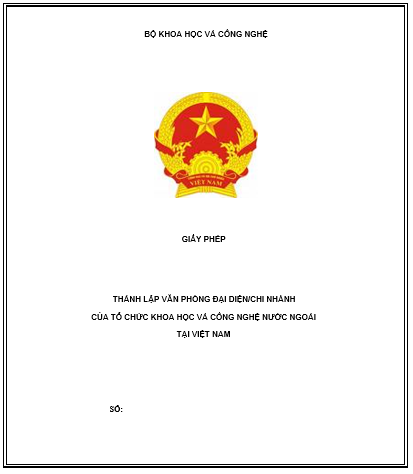 Thông tư 01/2011/TT-BKHCN của Bộ Khoa học và Công nghệ hướng dẫn thành lập và đăng ký hoạt động của Tổ chức Khoa học và Công nghệ có vốn đầu tư nước ngoài, Văn phòng đại diện, Chi nhánh của Tổ chức Khoa học và Công nghệ nước ngoài tại Việt Nam