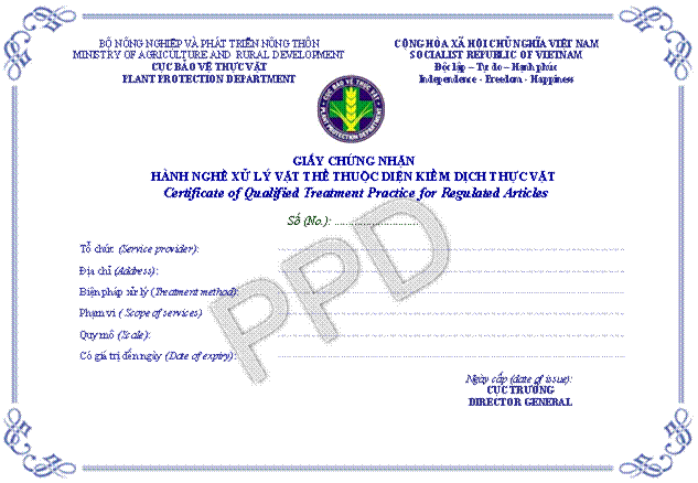 Quyết định 4307/QĐ-BNN-BVTV của Bộ Nông nghiệp và Phát triển nông thôn về việc công bố Thủ tục hành chính chuẩn hóa thuộc chức năng quản lý của Bộ Nông nghiệp và Phát triển nông thôn trong lĩnh vực bảo vệ thực vật