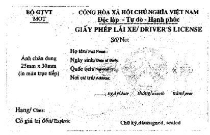 Thông tư 35/2010/TT-BGTVT của Bộ Giao thông Vận tải về việc sửa đổi, bổ sung một số Điều của Quyết định số 02/2008/QĐ-BGTVT ngày 31/01/2008 của Bộ trưởng Bộ Giao thông Vận tải về việc phê duyệt mẫu giấy phép lái xe cơ giới đường bộ