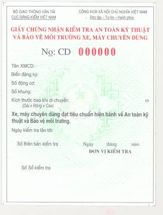 Thông tư 23/2009/TT-BGTVT của Bộ Giao thông Vận tải quy định về kiểm tra chất lượng an toàn kỹ thuật và bảo vệ môi trường xe máy chuyên dùng