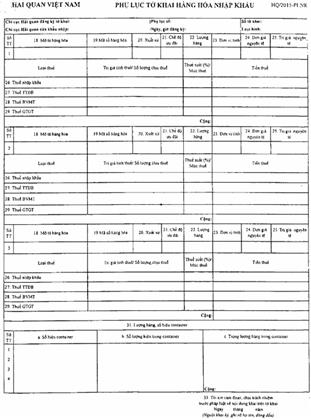 Quyết định 2065/QĐ-BTC của Bộ Tài chính về việc công bố thủ tục hành chính mới, thủ tục hành chính được sửa đổi, bổ sung, bị bãi bỏ trong lĩnh vực hải quan thuộc phạm vi chức năng quản lý Nhà nước của Bộ Tài chính