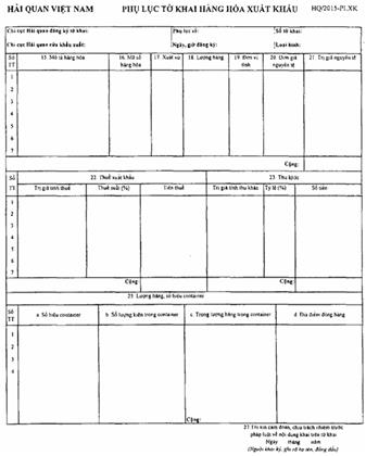 Quyết định 2065/QĐ-BTC của Bộ Tài chính về việc công bố thủ tục hành chính mới, thủ tục hành chính được sửa đổi, bổ sung, bị bãi bỏ trong lĩnh vực hải quan thuộc phạm vi chức năng quản lý Nhà nước của Bộ Tài chính