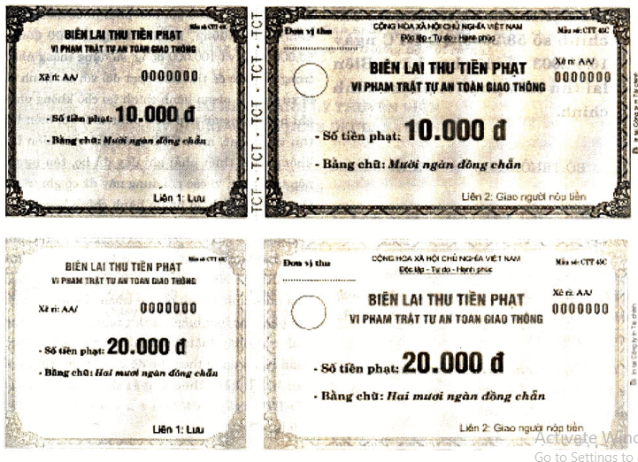 Quyết định 58/2003/QĐ-BTC của Bộ Tài chính về việc ban hành Biên lai thu tiền phạt vi phạm hành chính