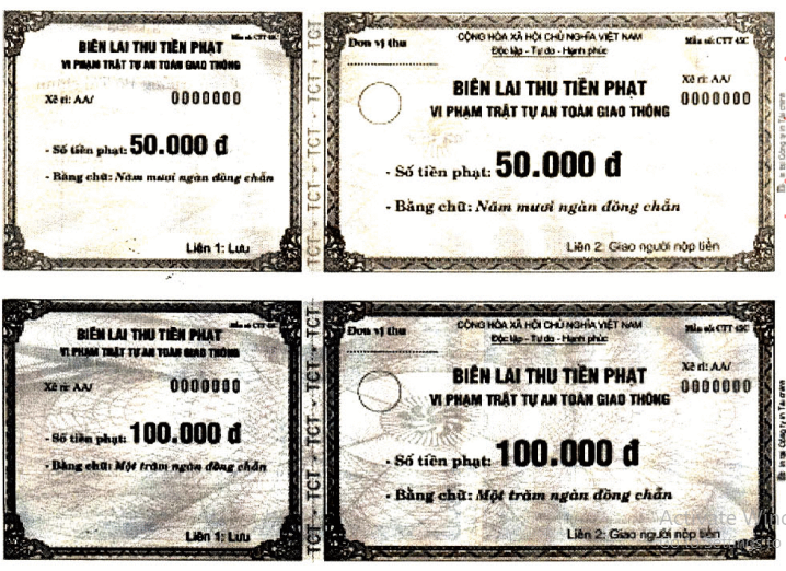 Quyết định 58/2003/QĐ-BTC của Bộ Tài chính về việc ban hành Biên lai thu tiền phạt vi phạm hành chính