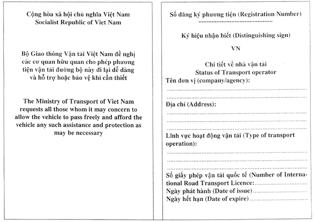 Thông tư 10/2006/TT-BGTVT của Bộ Giao thông vận tải về việc hướng dẫn thi hành một số điều của Hiệp định và Nghị định thư thực hiện Hiệp định vận tải đường bộ giữa Chính phủ nước Cộng hoà xã hội chủ nghĩa Việt Nam và Chính phủ Hoàng gia Campuchia