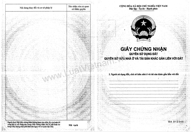 Thông tư 17/2009/TT-BTNMT của Bộ Tài nguyên và Môi trường quy định về Giấy chứng nhận quyền sử dụng đất, quyền sở hữu nhà ở và tài sản khác gắn liền với đất