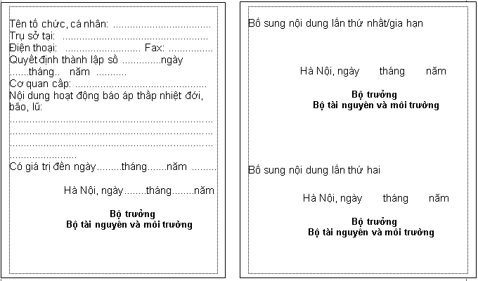 Thông tư 11/2006/TT-BTNMT của Bộ Tài nguyên và Môi trường hướng dẫn thực hiện Quyết định số 245/2006/QĐ-TTg ngày 27/10/2006 của Thủ tướng Chính phủ ban hành Quy chế báo áp thấp nhiệt đới, bão, lũ