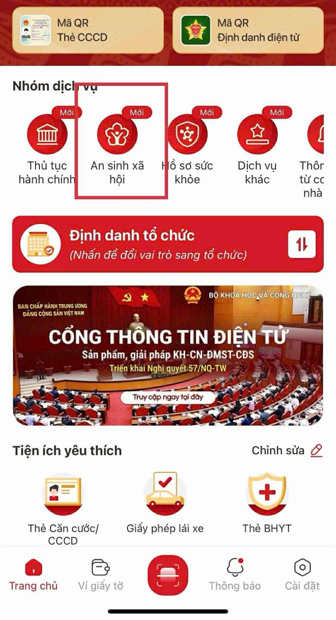Hướng dẫn liên kết tài khoản an sinh xã hội trên VNeID Hướng dẫn liên kết tài khoản an sinh xã hội trên VNeID