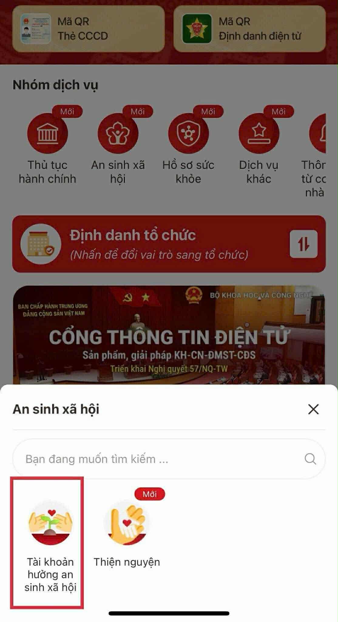Hướng dẫn liên kết tài khoản an sinh xã hội trên VNeID Hướng dẫn liên kết tài khoản an sinh xã hội trên VNeID