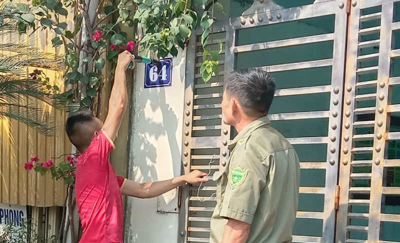 rà soát và thực hiện đánh số và gắn biển số nhà Yêu cầu rà soát và thực hiện đánh số và gắn biển số nhà