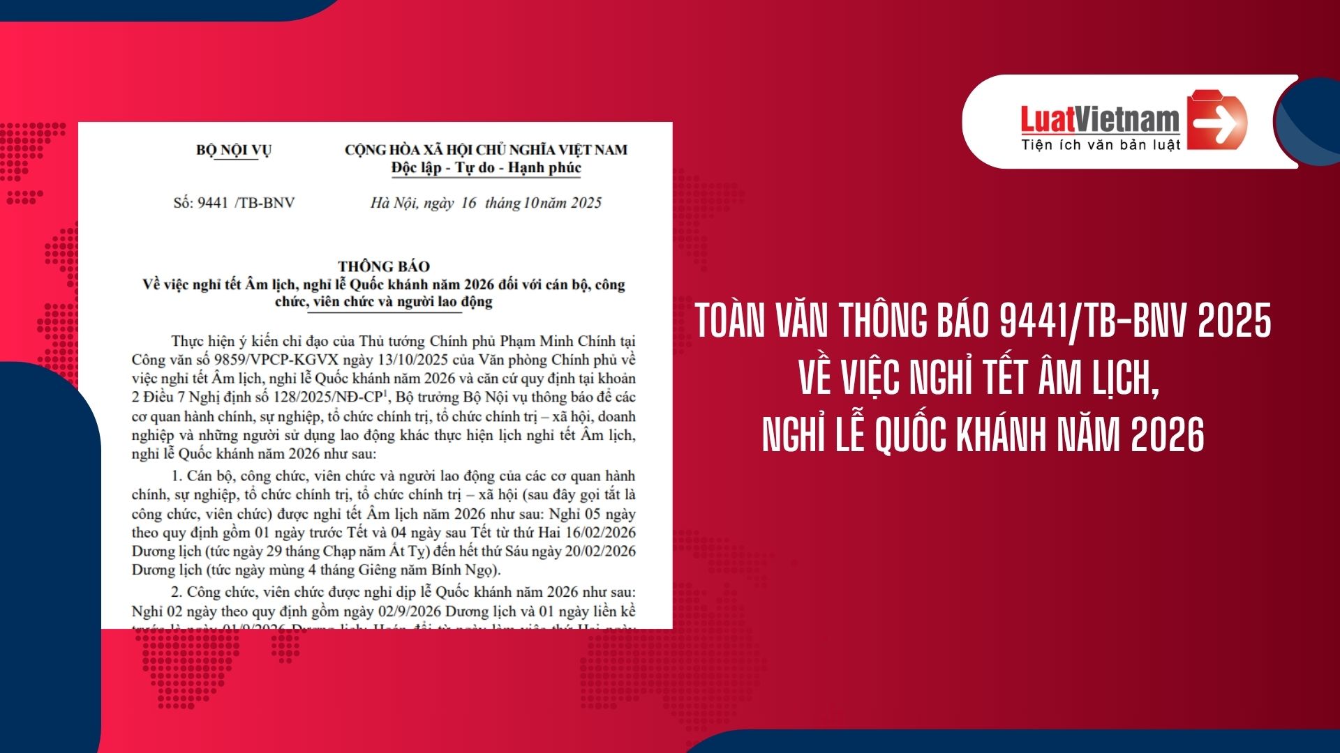 Tải toàn văn Thông báo 9441 TB BNV