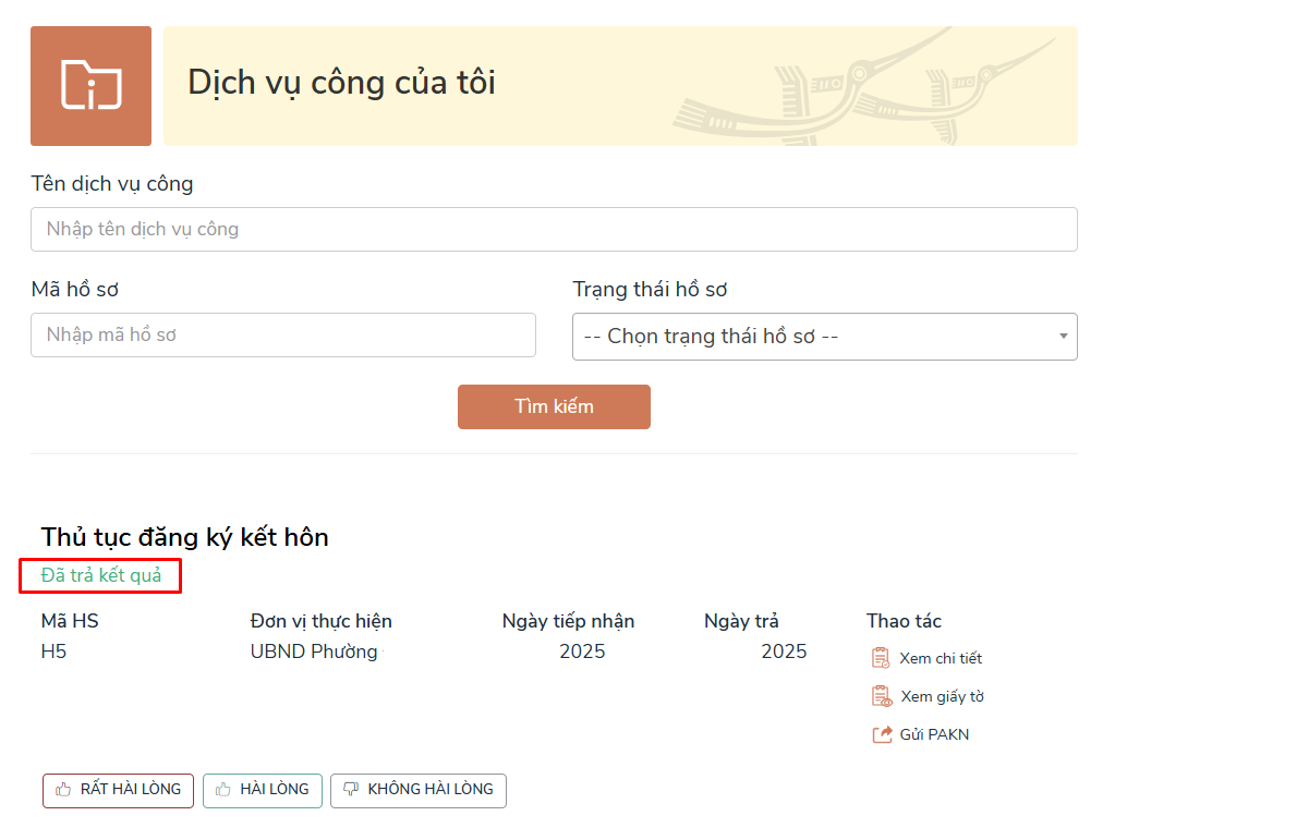 thủ tục đăng ký kết hôn online
